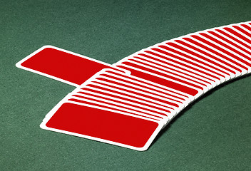 Image showing red playing cards