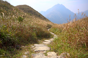 Image showing Stone path in the mountains