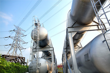 Image showing gas container and power tower