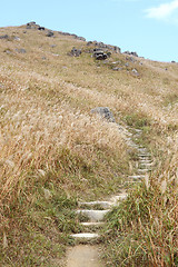 Image showing Stone path in the mountains