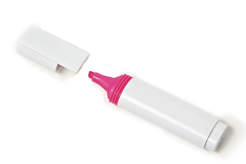 Image showing Pink Highlighter isolated on white background 