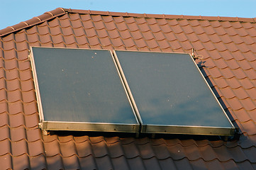 Image showing Flat-plate solar collector