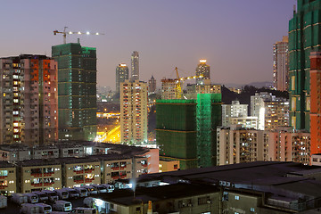 Image showing cityscape at dusk