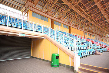 Image showing plastic seats at stadium
