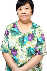 Image showing asian woman on white background 