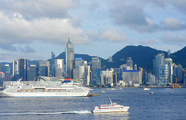 Image showing Hong Kong harbour