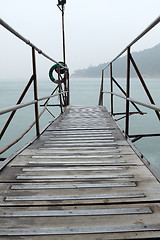 Image showing hong kong Swimming Shed in sea