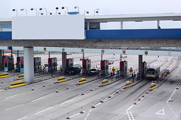 Image showing toll station
