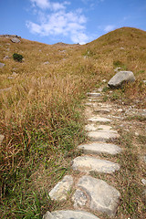 Image showing Stone path in the mountains