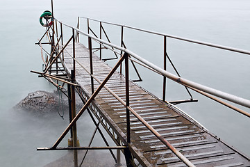 Image showing hong kong Swimming Shed in sea