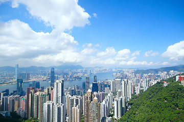 Image showing city and mountain