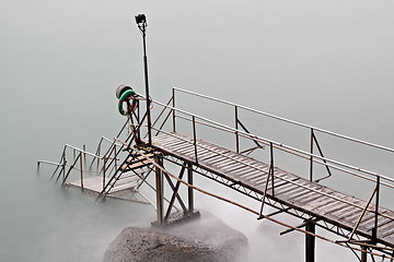 Image showing hong kong Swimming Shed in sea