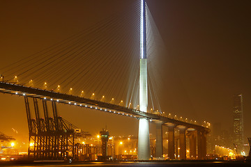 Image showing cargo container terminal 