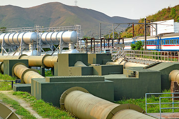 Image showing Oil and Gas Industry at outdoor at day 