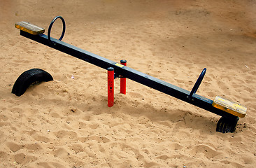 Image showing Children swing .