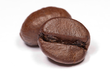 Image showing Two coffee beans