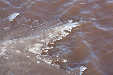 Image showing The waters are slowly freezing 