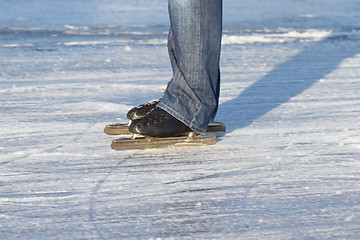 Image showing An ice skater