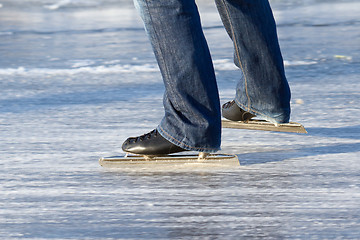 Image showing An ice skater