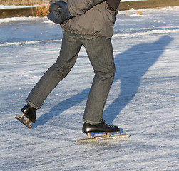 Image showing An ice skater