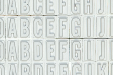 Image showing Letters used for a stamp