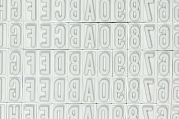 Image showing Letters used for a stamp