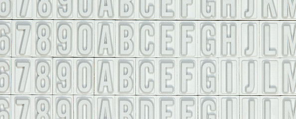 Image showing Letters used for a stamp