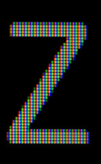 Image showing Close-up of a capital letter Z