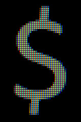 Image showing Close-up of the symbol $