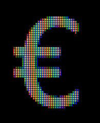 Image showing Close-up of the symbol â‚¬