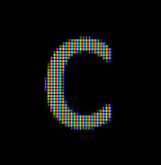 Image showing Close-up of a small letter c