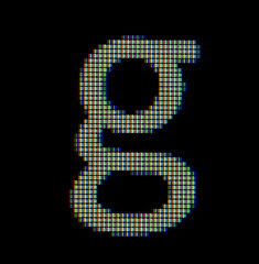 Image showing Close-up of a small letter g