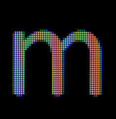 Image showing Close-up of a small letter m