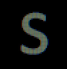 Image showing Close-up of a small letter s