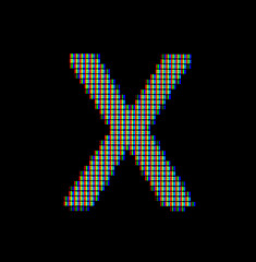 Image showing Close-up of a small letter x