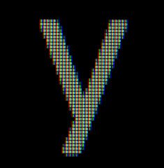 Image showing Close-up of a small letter y