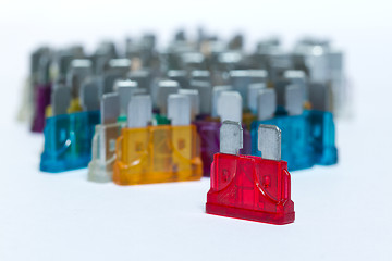 Image showing A few car fuses 