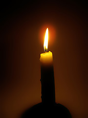 Image showing burning candle