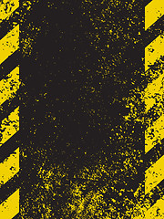 Image showing A grungy and worn hazard stripes texture. EPS 8