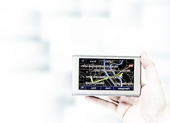 Image showing Gps in a man hand.