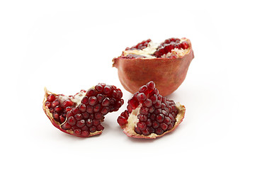 Image showing pomegranate fruit on white background