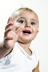 Image showing happy toddler baby  girl 