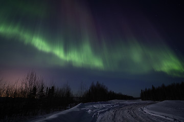 Image showing Strong multicolor display of northern lights