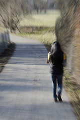 Image showing walking woman