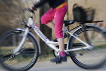 Image showing biking