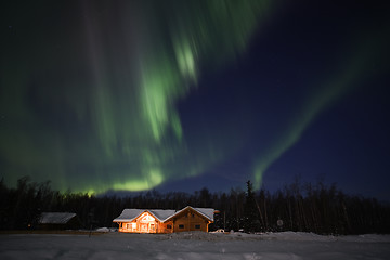 Image showing Strong display of northern lights