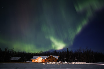 Image showing Active Aurora Bolealis