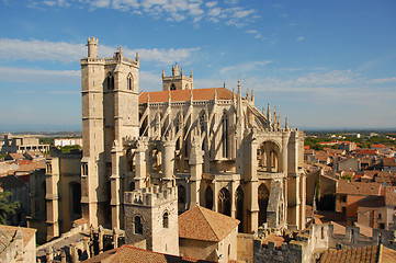 Image showing Cathedral St Just and Pasteur of Narbonne
