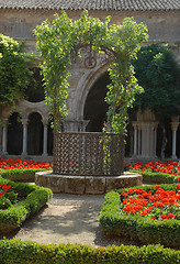 Image showing old well in an abbey