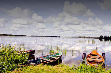 Image showing Resting boats.